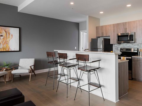 An open-concept Franklin Tower kitchen